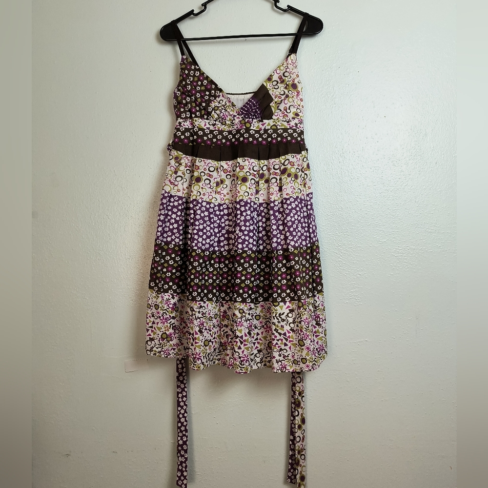 Necessary Objects Sundress Small Patchwork Floral… - image 9